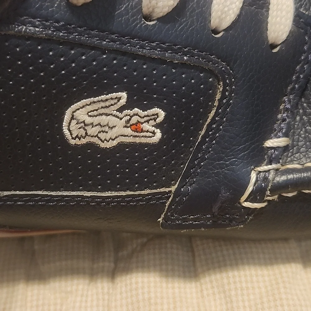 Lacoste Men's Navy Leather Shoes